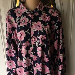 Lauren Ralph Lauren Nightshirt Floral Sz L